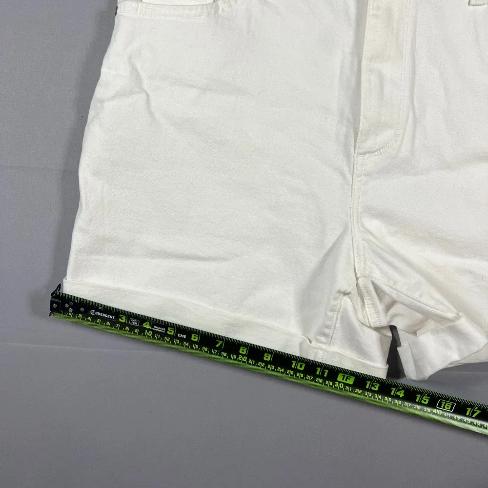 Sonoma Goods For Life Cuffed Shorts Womens 18 Off White Cotton Stretch Casual